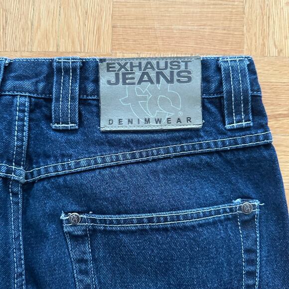 Vintage y2k Exhaust Jeans Denim Carpenter Pants Wide Leg Baggy Size 34 x 32 - Picture 6 of 9